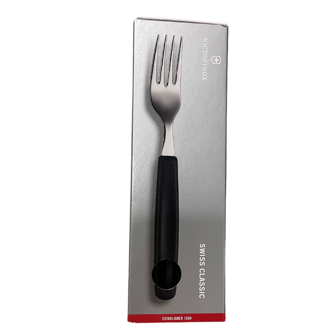 Swiss Classic Gafflar svartir 6stk - Victorinox