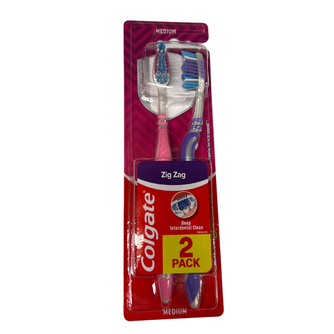 Tannbust Medium Zig Zag 2stk - Colgate