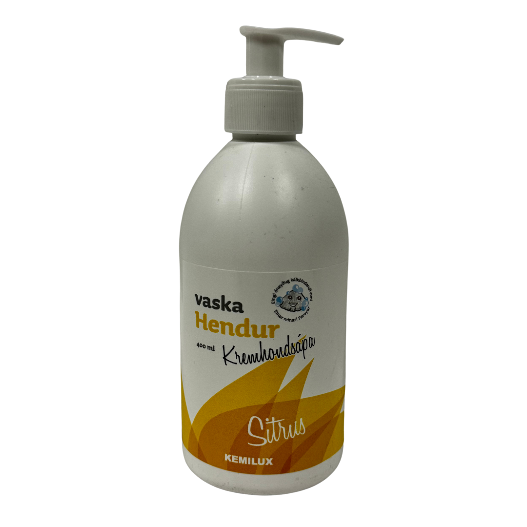 Vaska Hendur kremhondsápa sitrus 400ml - KEMILUX