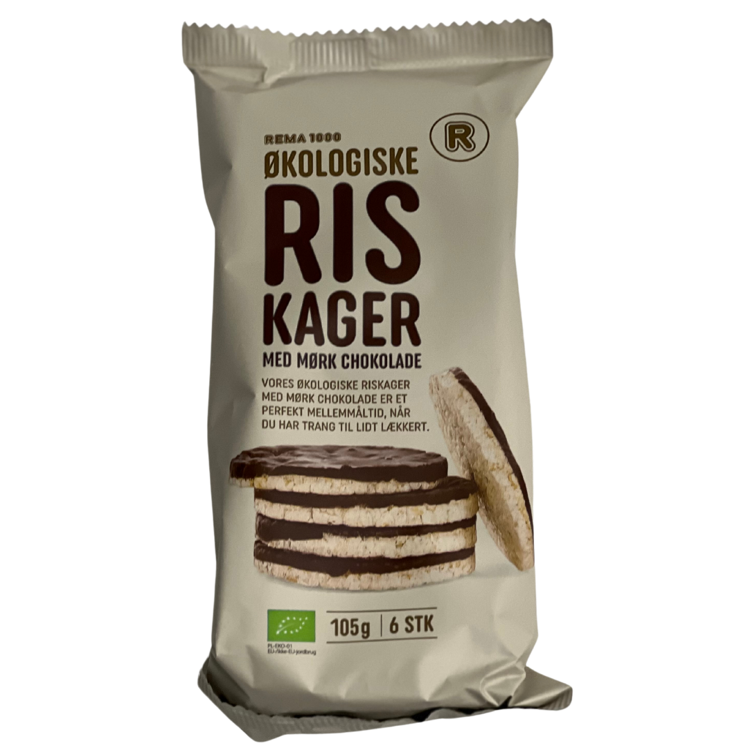 Vistfrøðiligar Rískeks við myrkari sjokolátu 6stk/105gr - Rema 1000