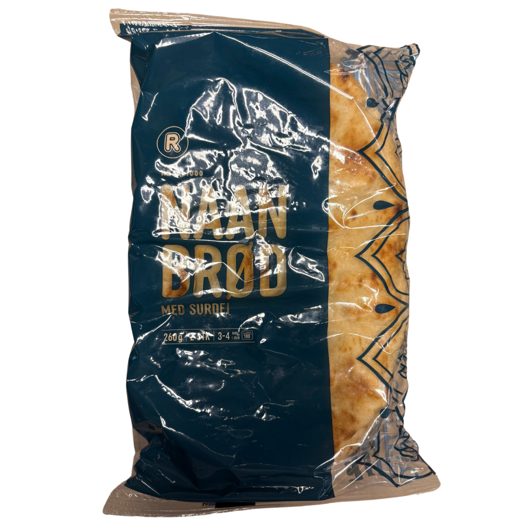 Naan breyð við súrdeiggi 260gr - Rema 1000