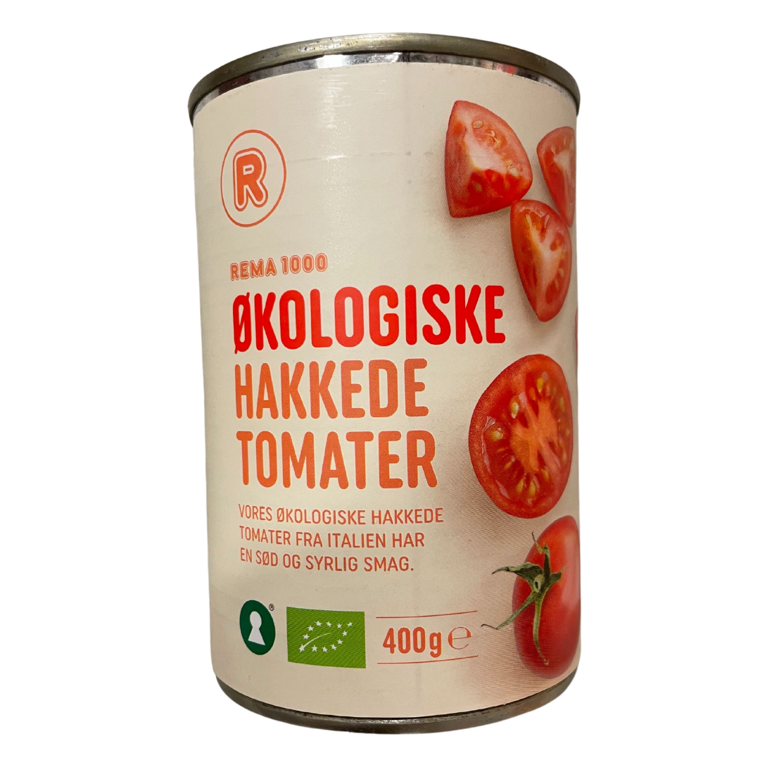 Vistfrøðiligar hakkaðar tomatir 400gr - Rema 1000
