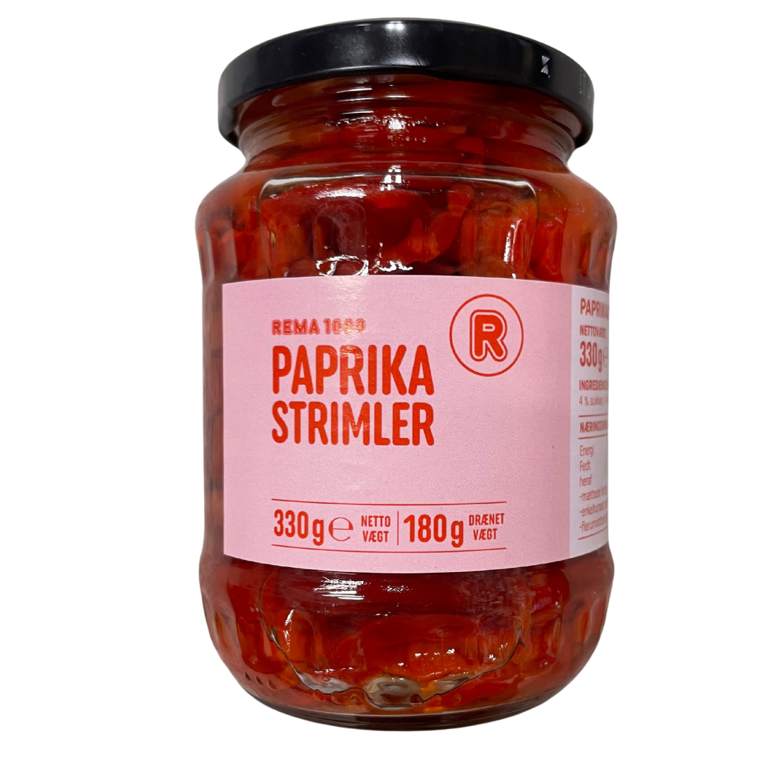 Paprika strimlar 330gr netto - Rema 1000