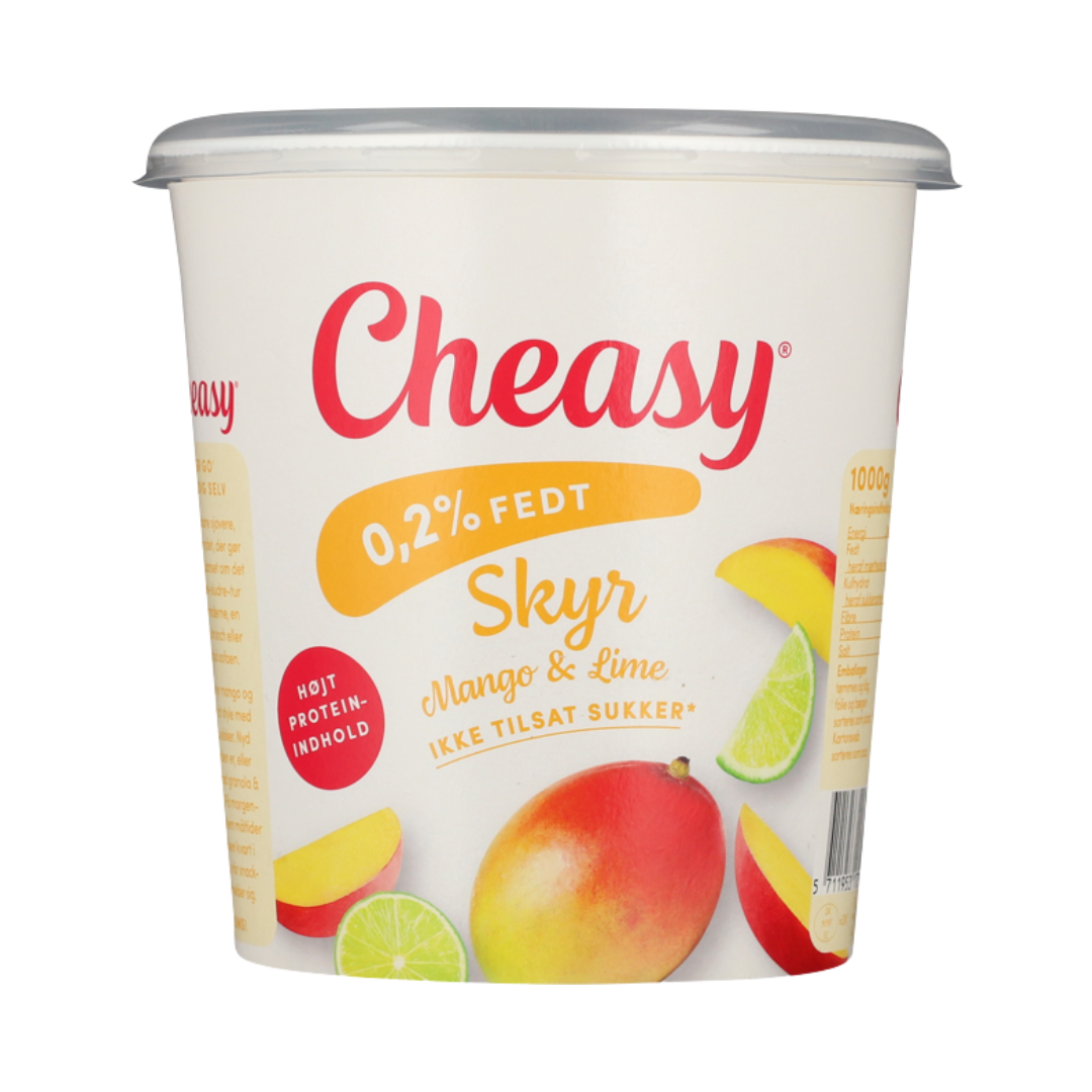 Skyr mango og lime 1kg - Cheasy