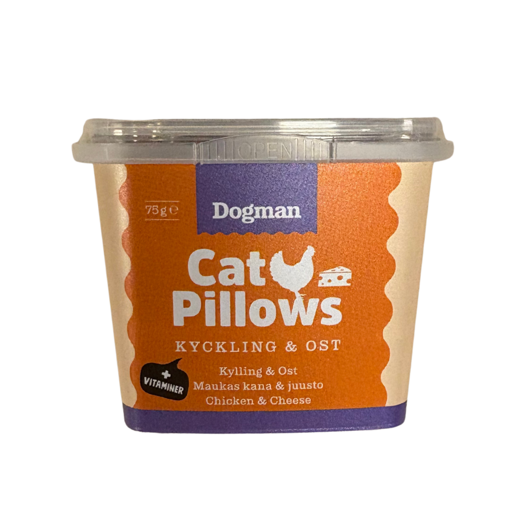 Cat pillows snack við høsnarunga og osti 75gr - Dogman