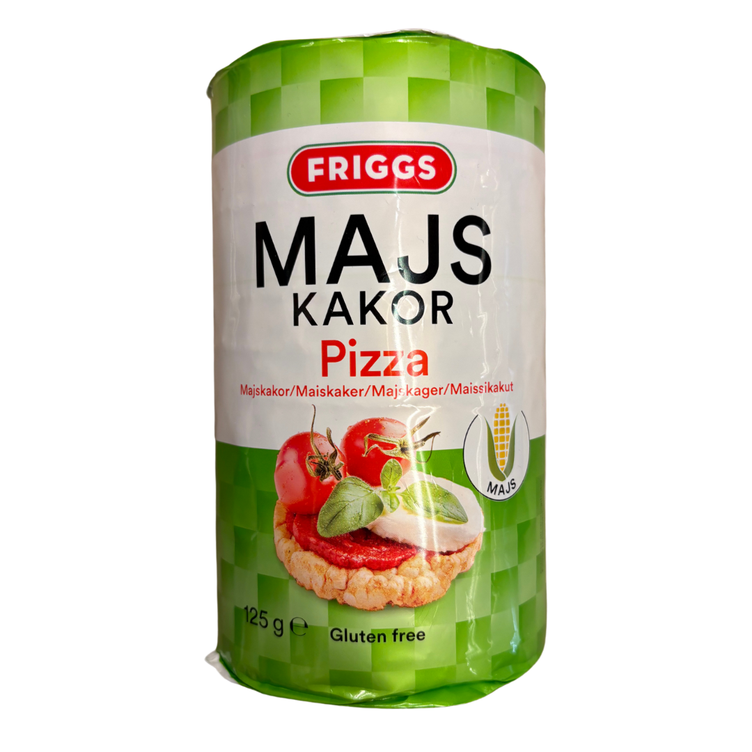 Pitsa mais keks glutenfrítt 125gr - Friggs