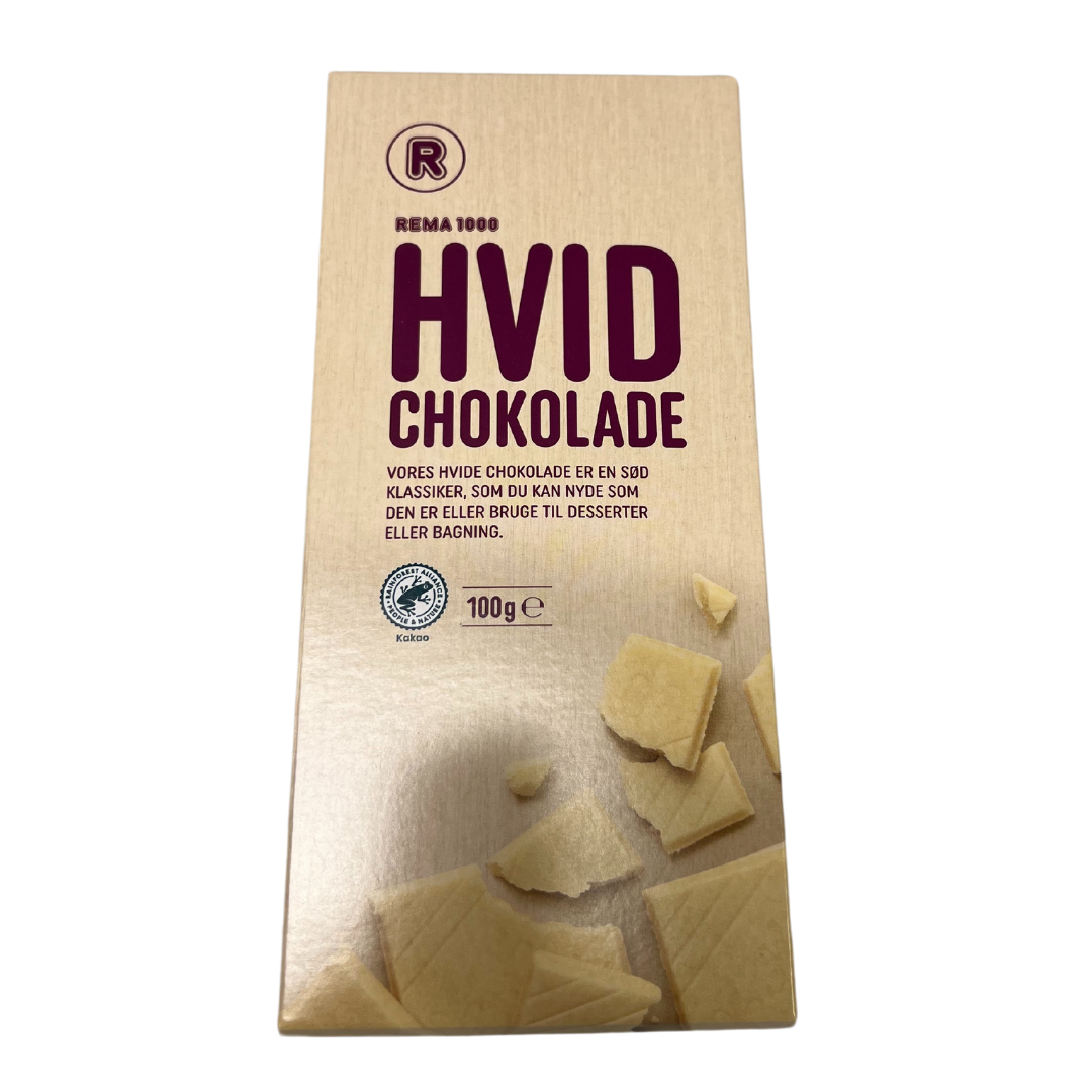Hvít sjokoláta 100gr - Rema 1000