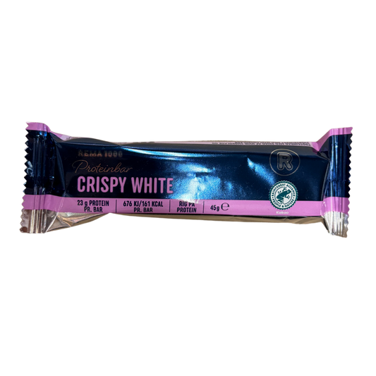 protein barr crispy white 23gr protein - Rema 1000
