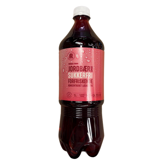 Saft við jarðberja smakki uttan sukur 1litur - Rema 1000