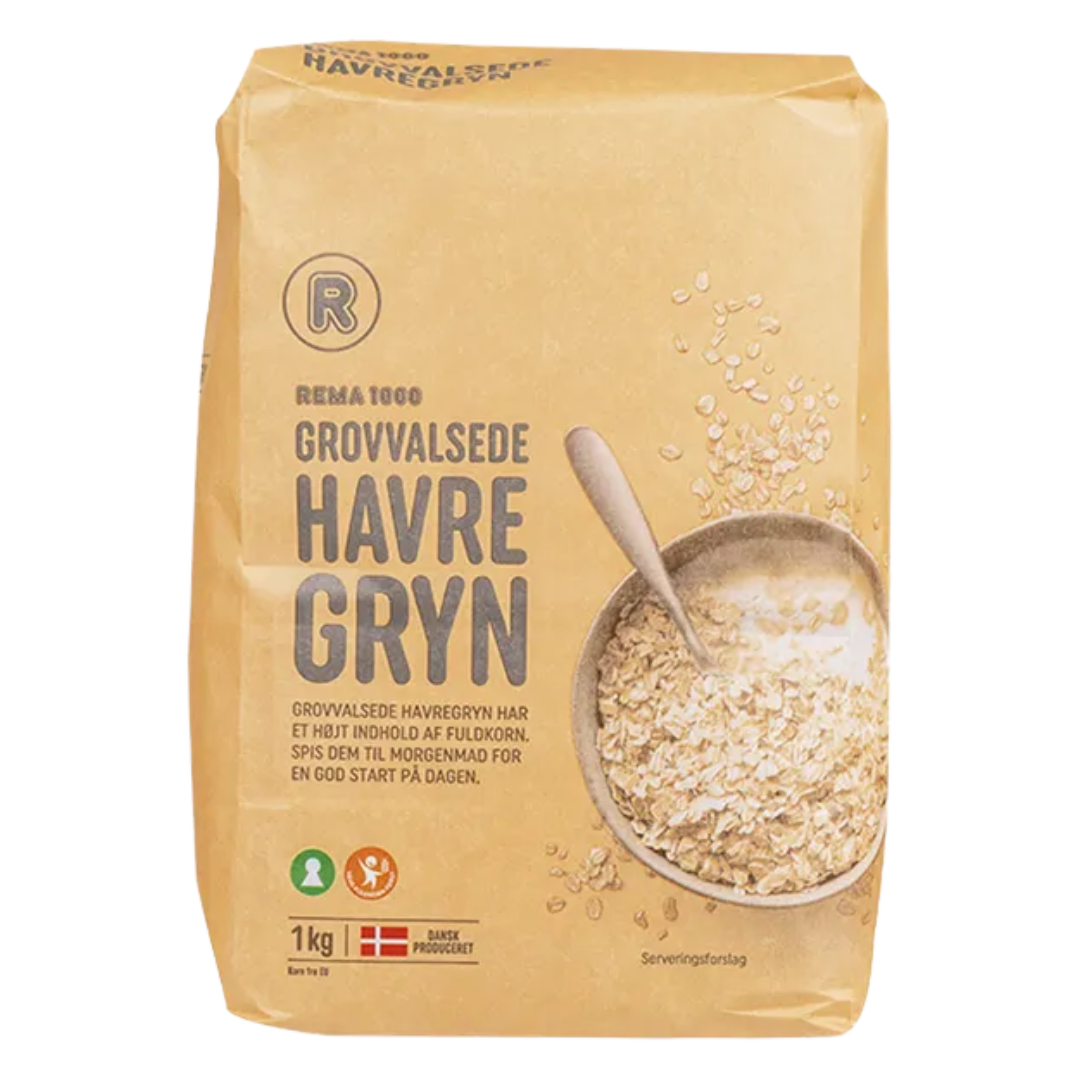 Grovmalið havragrýn 1kg - Rema 1000