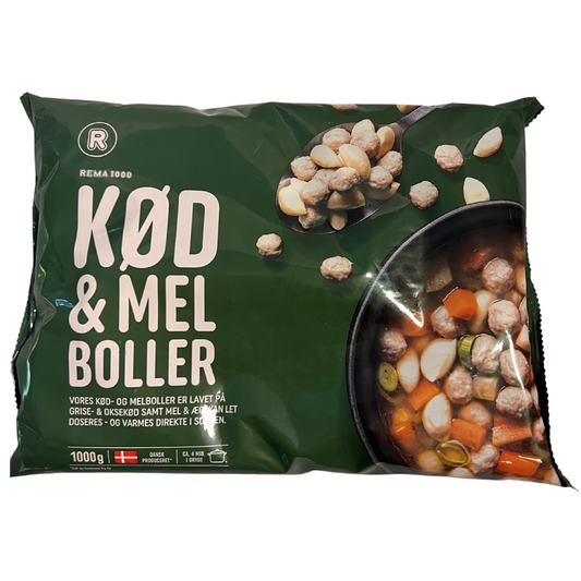 Kjøt- og mjølbollar 1000gr - Rema 1000