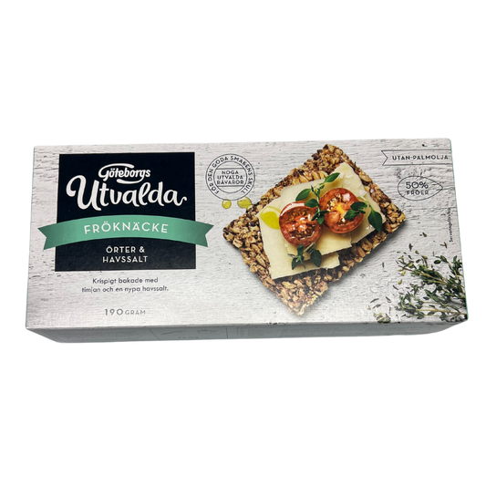 Knekkbreyð urtrar og havsalt 190gr - Göteborgs