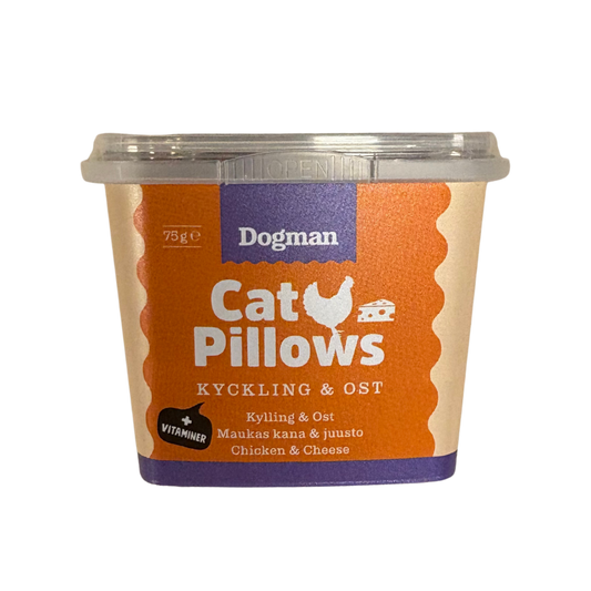 Cat pillows snack við høsnarunga og osti 75gr - Dogman